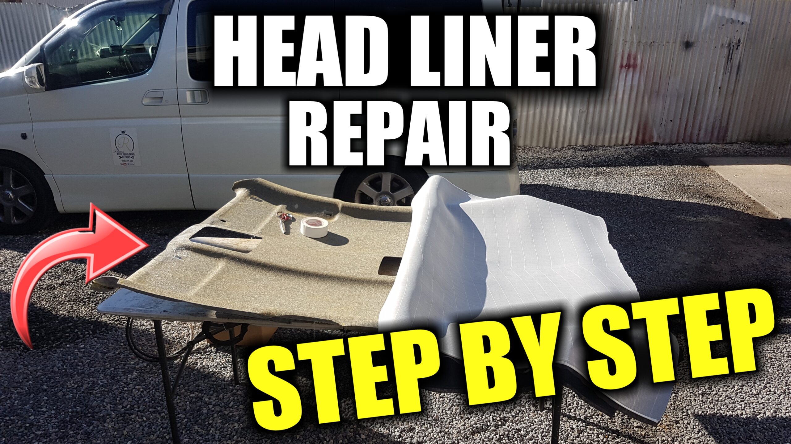 how to fix car roof lining