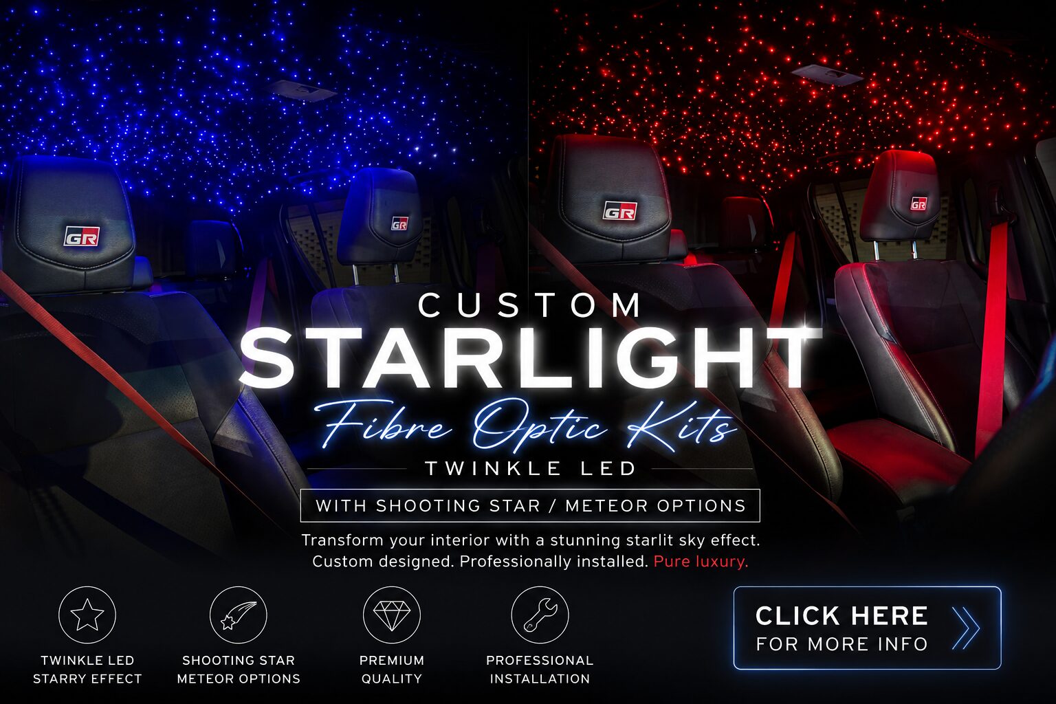 starlight headliner kits diy fibre optic starlight star light headlining roof liner