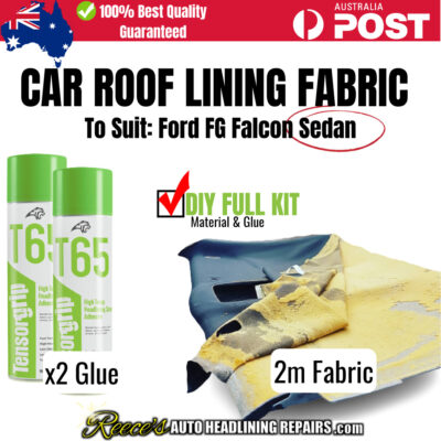 Ford FG Falcon SEDAN Headliner Fabric DIY Kit (2m Material & x2 Glue)
