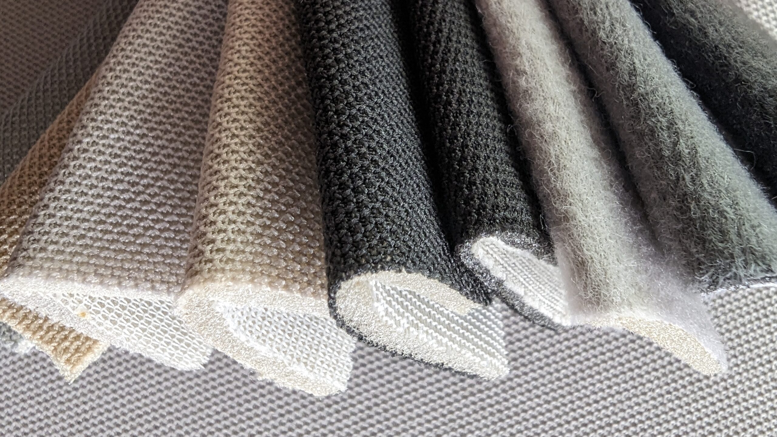 A closer look at our Headliner Fabrics - Reeces Auto Headlining Repairs