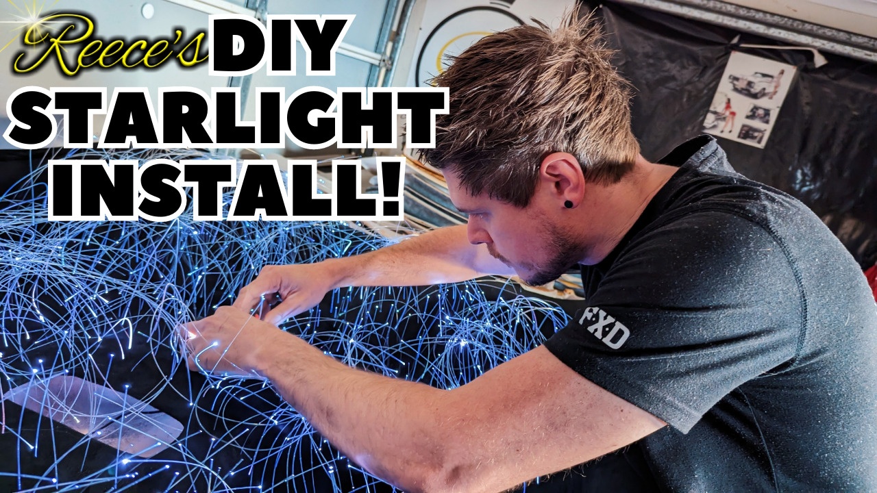 how to install a starlight fiber optic rolls royce headliner kit steps diy