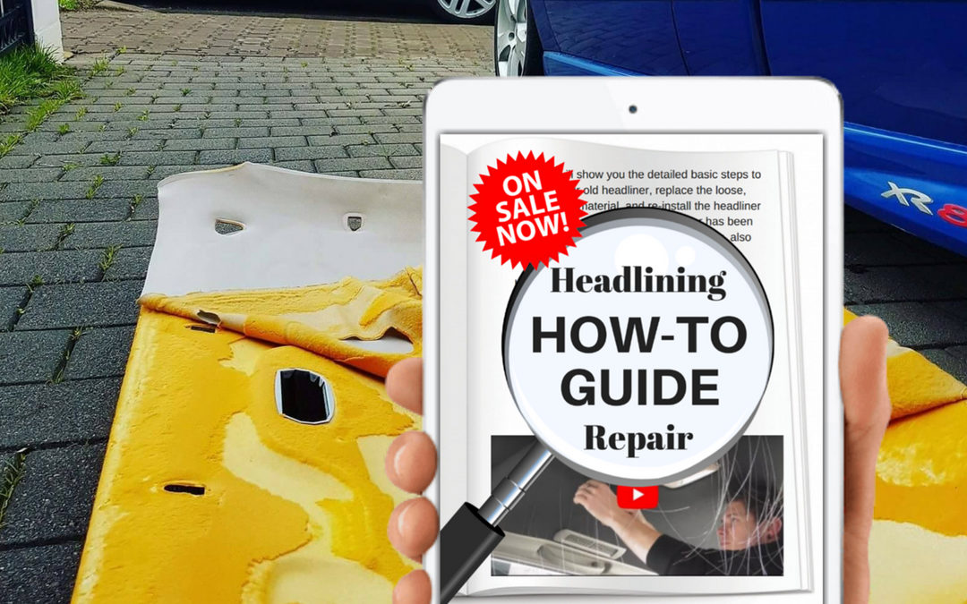 How to fix repair Car Headliner Rooflining Roof liner Headlining Lining